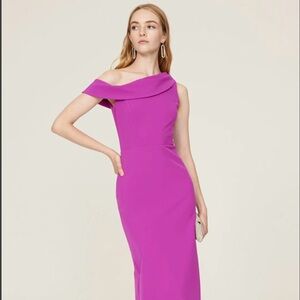 Sachin + Babi Pink One Shoulder Sheath Dress